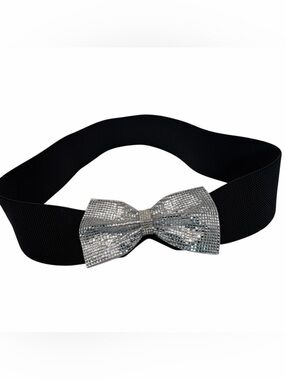 Torrid Rhinestone Bowtie Elastic Belt
